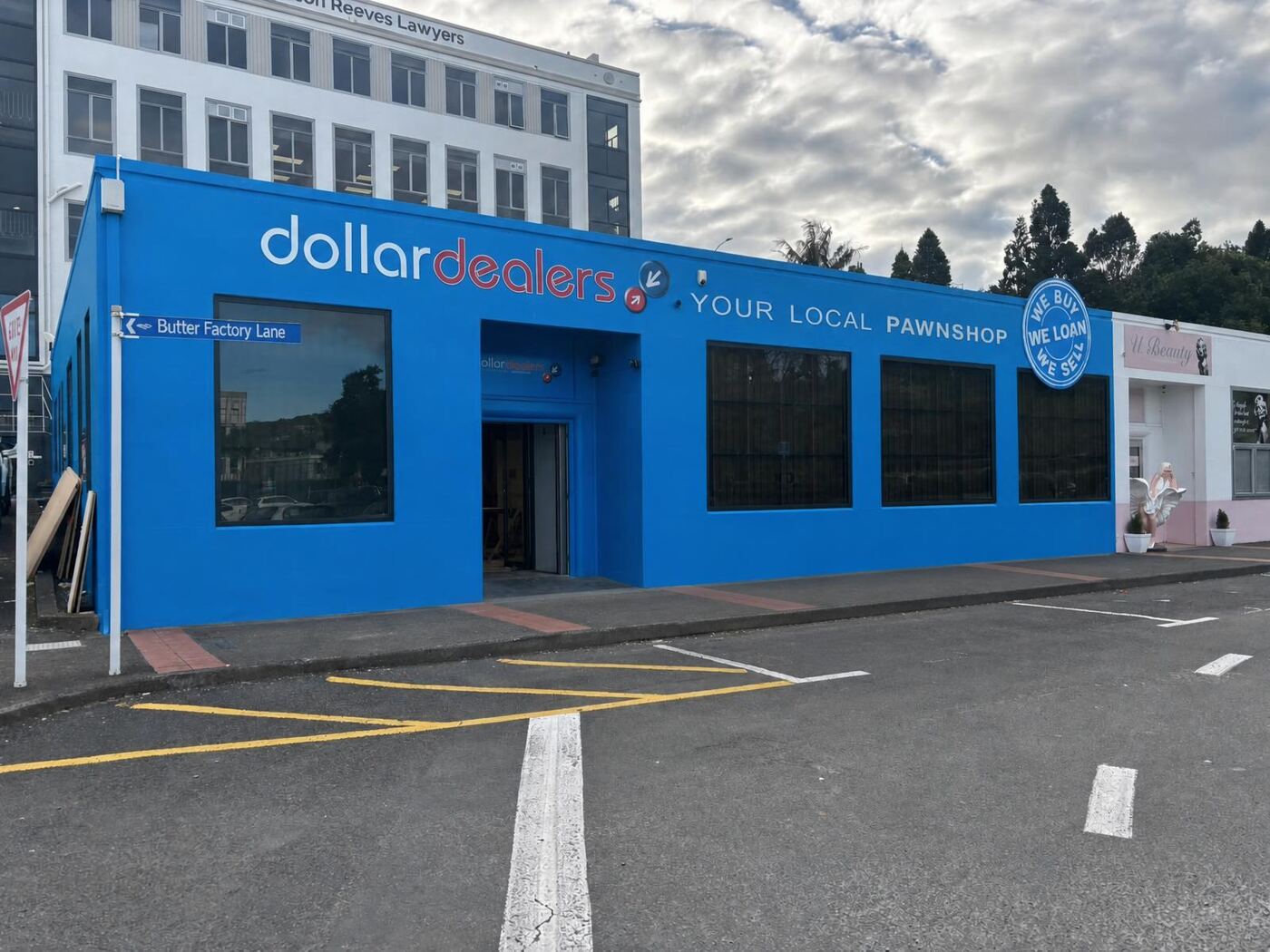 DollarDealers Whangarei storefront on Butter Factory Lane